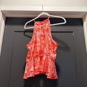 Floral tiered tank top